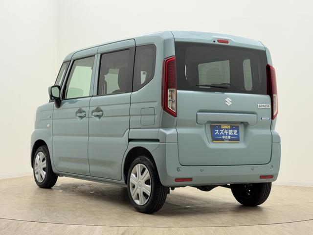 スペーシア ！先行初売！ＨＹＢＲＩＤ　Ｇ　４ＷＤ　当社パックでさらに快適　スチールホイール　ＬＥＤヘッドランプ　ＳＲＳエアバック　オートライト　イモビライザー　キーレスエントリー　シートヒーター　衝突被害軽減ブレーキ　後退時ブレーキサポート（4枚目）