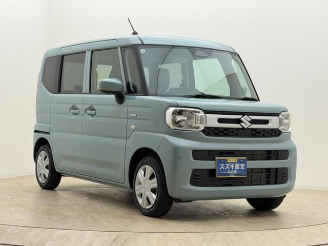 スペーシア ！先行初売！ＨＹＢＲＩＤ　Ｇ　４ＷＤ　当社パックでさらに快適　スチールホイール　ＬＥＤヘッドランプ　ＳＲＳエアバック　オートライト　イモビライザー　キーレスエントリー　シートヒーター　衝突被害軽減ブレーキ　後退時ブレーキサポート（5枚目）