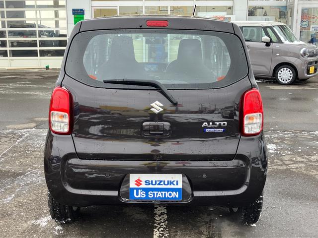 アルト ！初売！　【アウトレット】　４ＷＤ　ＨＹＢＲＩＤ　Ｓ　ナビ付！　別途当社パックでさらに快適に　スチールホイール（夏タイヤ）　ハロゲンヘッドランプ　ＳＲＳエアバック　オートライト　イモビライザー　シートヒーター　衝突被害軽減ブレーキ　後退時ブレーキサポート（5枚目）