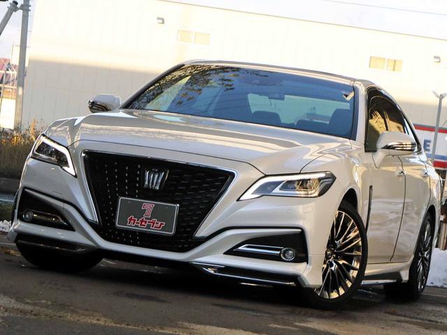 クラウンハイブリッド G-エグゼクティブ Four 後期 モデリスタエアロ サンルーフ セーフティPKG+ ETC2.0 12.3型ナビTV パノラミックビューモニター パーキングサポートブレーキ ブラインドスポット デジタルインナーミラー 3眼LED(2枚目)