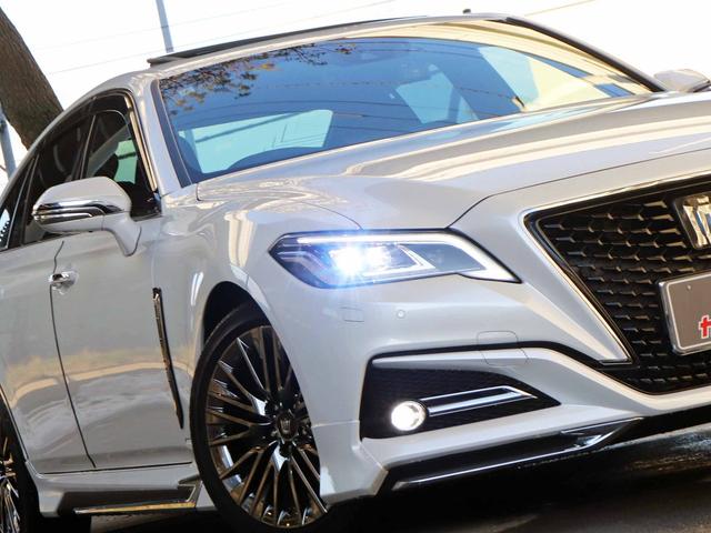 クラウンハイブリッド G-エグゼクティブ Four 後期 モデリスタエアロ サンルーフ セーフティPKG+ ETC2.0 12.3型ナビTV パノラミックビューモニター パーキングサポートブレーキ ブラインドスポット デジタルインナーミラー 3眼LED(19枚目)