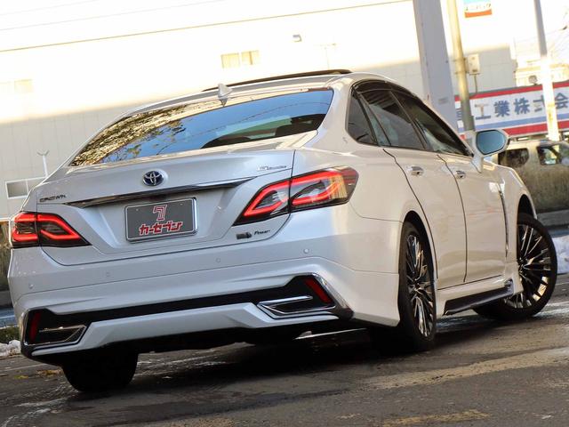 クラウンハイブリッド G-エグゼクティブ Four 後期 モデリスタエアロ サンルーフ セーフティPKG+ ETC2.0 12.3型ナビTV パノラミックビューモニター パーキングサポートブレーキ ブラインドスポット デジタルインナーミラー 3眼LED(22枚目)