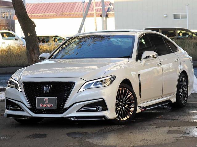 クラウンハイブリッド G-エグゼクティブ Four 後期 モデリスタエアロ サンルーフ セーフティPKG+ ETC2.0 12.3型ナビTV パノラミックビューモニター パーキングサポートブレーキ ブラインドスポット デジタルインナーミラー 3眼LED(24枚目)