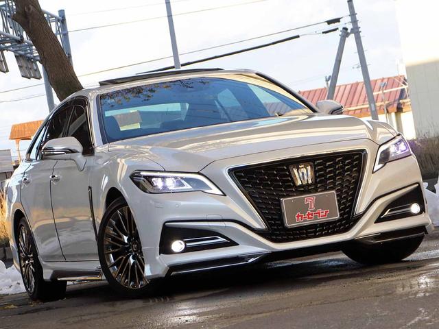 クラウンハイブリッド G-エグゼクティブ Four 後期 モデリスタエアロ サンルーフ セーフティPKG+ ETC2.0 12.3型ナビTV パノラミックビューモニター パーキングサポートブレーキ ブラインドスポット デジタルインナーミラー 3眼LED(25枚目)