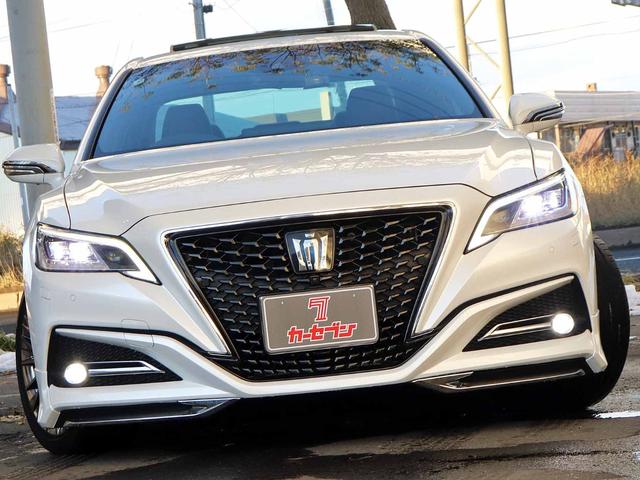 クラウンハイブリッド G-エグゼクティブ Four 後期 モデリスタエアロ サンルーフ セーフティPKG+ ETC2.0 12.3型ナビTV パノラミックビューモニター パーキングサポートブレーキ ブラインドスポット デジタルインナーミラー 3眼LED(44枚目)