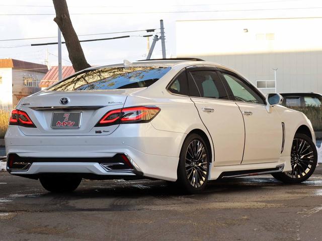 クラウンハイブリッド G-エグゼクティブ Four 後期 モデリスタエアロ サンルーフ セーフティPKG+ ETC2.0 12.3型ナビTV パノラミックビューモニター パーキングサポートブレーキ ブラインドスポット デジタルインナーミラー 3眼LED(50枚目)