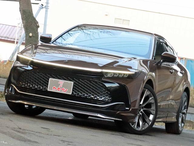 クラウンクロスオーバー Gアドバンスド・レザーパッケージ モデリスタエアロ デジタルインナーミラー 12.3型ナビTV パノラミックビューモニター セーフティセンス ブラインドスポット 4眼LEDヘッドライト 黒本革 ステアリングヒーター シートヒーター(3枚目)