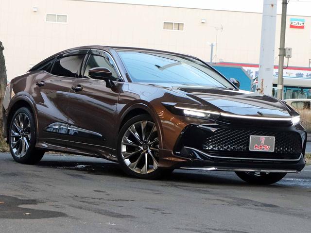 クラウンクロスオーバー Gアドバンスド・レザーパッケージ モデリスタエアロ デジタルインナーミラー 12.3型ナビTV パノラミックビューモニター セーフティセンス ブラインドスポット 4眼LEDヘッドライト 黒本革 ステアリングヒーター シートヒーター(4枚目)