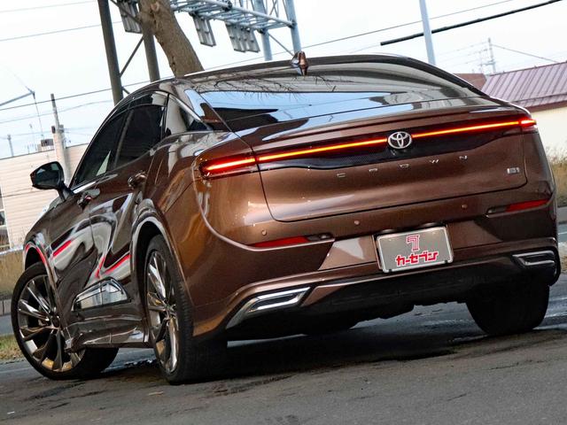 クラウンクロスオーバー Gアドバンスド・レザーパッケージ モデリスタエアロ デジタルインナーミラー 12.3型ナビTV パノラミックビューモニター セーフティセンス ブラインドスポット 4眼LEDヘッドライト 黒本革 ステアリングヒーター シートヒーター(48枚目)