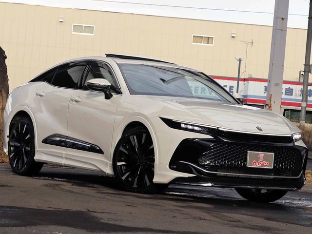 クラウンクロスオーバー RSアドバンスド 寒冷地仕様 サンルーフ モデリスタエアロ ドライバーサポートPKG2 リアサポートPKG 12.3型ナビTV パノラミックビューモニター デジタルインナーミラー パワートランク 黒革 ETC2.0(3枚目)
