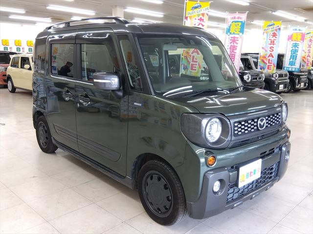 フレアワゴンタフスタイル ハイブリッドＸＴ　ターボ　衝突軽減ブレーキ　Ｂｌｕｅｔｏｏｔｈ　全周囲カメラ　バックカメラ　ドラレコ　フルセグＴＶ　純正ナビ　両側パワースライドドア　ＥＴＣ　ＡＢＳ　アイドリングストップ　ＬＥＤヘッドライト　４ＷＤ（3枚目）