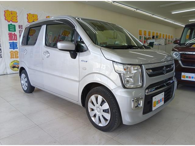 ワゴンＲ ハイブリッドＦＸ－Ｓ　４ＷＤ　衝突軽減ブレーキ　Ｂｌｕｅｔｏｏｔｈ　バックカメラ　ドラレコ　社外ナビ　ＵＳＢ接続　ＥＴＣ　アイドリングストップ　スマートキー　ＡＢＳ　プッシュスタート　シート・ドアミラーヒーター　キーレス（2枚目）