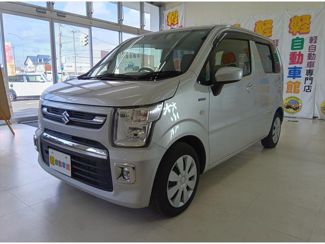 ワゴンＲ ハイブリッドＦＸ－Ｓ　４ＷＤ　衝突軽減ブレーキ　Ｂｌｕｅｔｏｏｔｈ　バックカメラ　ドラレコ　社外ナビ　ＵＳＢ接続　ＥＴＣ　アイドリングストップ　スマートキー　ＡＢＳ　プッシュスタート　シート・ドアミラーヒーター　キーレス（4枚目）