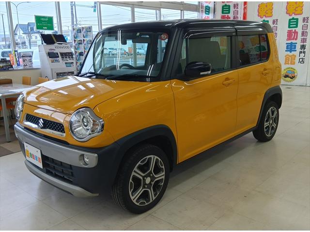 ハスラー X 4WD 衝突軽減ブレーキ ドラレコ 純正ナビTV ETC CD アイドリングストップ スマートキー HIDヘッドライト 純正アルミホイール ABS プッシュスタート Wエアバック フル装備 禁煙車(5枚目)