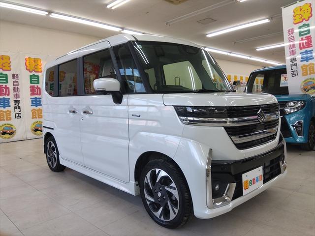 スペーシアカスタム ハイブリッドＸＳ　全方位モニター付純正ナビＴＶスズキコネクト対応通信機装着車　４ＷＤ　衝突軽減ブレーキ　Ｂｌｕｅｔｏｏｔｈ　全周囲カメラ　バックカメラ　ドラレコ　フルセグＴＶ　純正ナビ　両側パワースライドドア　ＥＴＣ（3枚目）