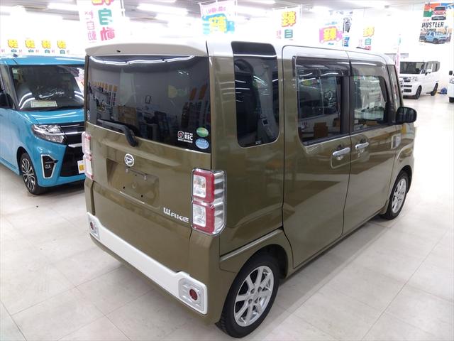 ウェイク Ｘ　ＳＡ　ターボ　４ＷＤ　衝突軽減ブレーキ　Ｂｌｕｅｔｏｏｔｈ　バックカメラ　フルセグＴＶ　社外ナビ　片側パワースライドドア　ＥＴＣ　ＡＢＳ　アイドリングストップ　スマートキー　ＬＥＤヘッドライト　フル装備（4枚目）
