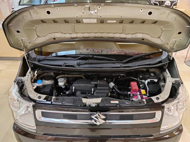 ワゴンR ハイブリッドFX 4WD ブレーキアシスト スマートキー プッシュスタート 左右シートヒーター ドアミラーヒーター ヘッドアップディスプレイ ETC 横滑り防止 フルオートAC 社外アルミ(8枚目)
