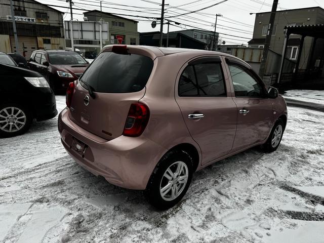 マーチ G FOUR 4WD スマートキー プッシュスタート 純正ナビ フルセグTV オートエアコン オートライト フロントフォグ 四駆切り替え機能 ライトレベライザー ドアバイザー アルミホイール(6枚目)