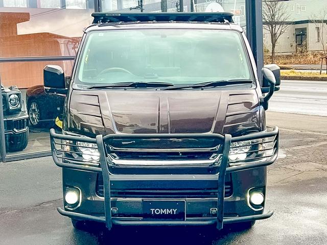 ハイエースバン ロングスーパーGL 全塗装 社外フローティングナビ 社外Dインナーミラー Bカメ ルーフキャリア ラダー ETC フロント・リア パイプバンパー サイドパイプステップ 金属フロア 社外16インチAW フュエールキャップ(18枚目)