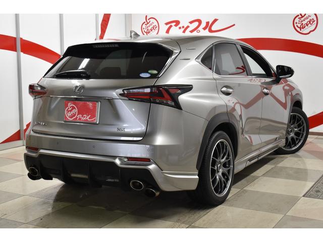 NX200t Fスポーツ 純正ナビ モデリスタエアロ TOM‘Sマフラー TV パノラミックビューモニター 革シート レイズ19インチアルミホイール ベンチレーター 三眼ヘッドライト(48枚目)