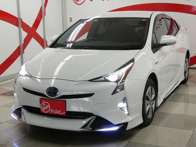 プリウス S 4WD モデリスタエアロ 純正ナビ フルセグテレビ バックカメラ トヨタセーフティセンス プッシュスタート レーダークルーズコントロール 純正アルミホイール プリクラッシュセーフティ(5枚目)