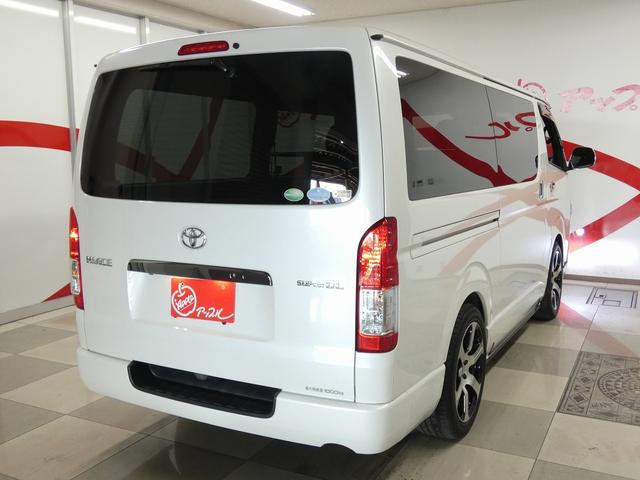 ハイエースバン スーパーGL ダークプライムII 4WD 1オーナー 寒冷地仕様 アルパインフローティングナビ フルセグTV バックカメラ 後席アルパインモニター 両側電動スライドドア リアヒーター TAW18インチアルミホイール ウッドステアリング(54枚目)
