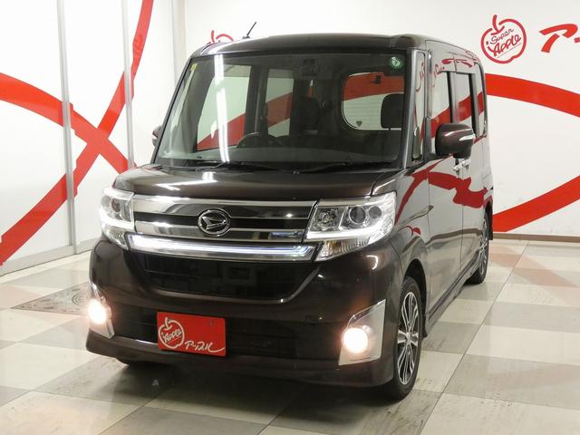 タント カスタムＲＳ　ＳＡ　４ＷＤ　ナビ　フルセグＴＶ　バックカメラ　フォグランプ　両側電動スライドドア　ドライブレコーダー　ＥＴＣ　横滑り防止機能　衝突被害軽減ブレーキ　ステアリングスイッチ　純正アルミホイール（5枚目）