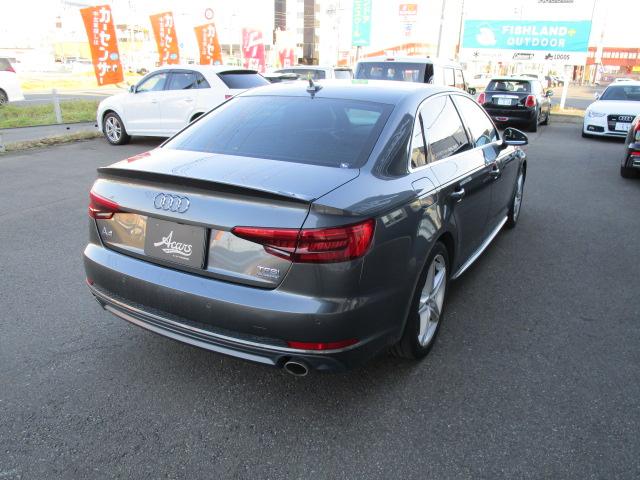 A4 2.0TFSIクワトロスポーツ Sラインパッケージ マトリクスLEDライトPKG アダプティブクルーズコントロール レーンアシスト サイドアシスト バーチャルコックピット 18AW ナビ TV バックモニター ハーフレザー シートヒーター スマートキー(3枚目)