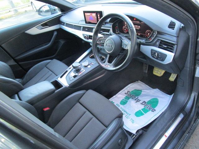 A4 2.0TFSIクワトロスポーツ Sラインパッケージ マトリクスLEDライトPKG アダプティブクルーズコントロール レーンアシスト サイドアシスト バーチャルコックピット 18AW ナビ TV バックモニター ハーフレザー シートヒーター スマートキー(4枚目)