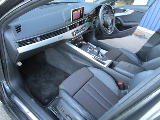 A4 2.0TFSIクワトロスポーツ Sラインパッケージ マトリクスLEDライトPKG アダプティブクルーズコントロール レーンアシスト サイドアシスト バーチャルコックピット 18AW ナビ TV バックモニター ハーフレザー シートヒーター スマートキー(5枚目)