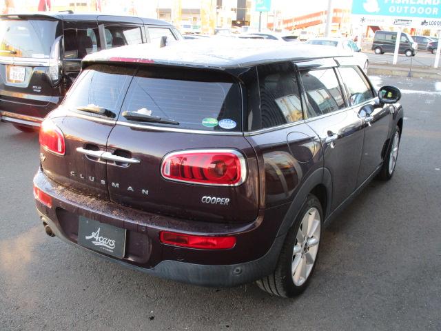 MINI クーパー クラブマン クルーズコントロール ナビ バックカメラ 17AW デイライト LEDヘッドライト ワンオーナー コンフォートアクセス(3枚目)