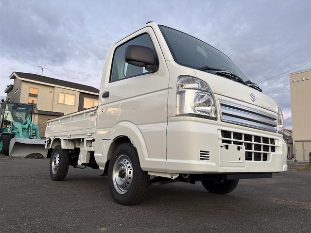 キャリイトラック ＫＣエアコン・パワステ農繁仕様　スズキセーフティーサポートレス　リアデフロック　強化リアリーフスプリング４枚　低速高速切替式トランスファー　荷台作業灯　アッパーメンバーサポート　キーレス　パワーウインドー　オートライト　バックブザー（4枚目）