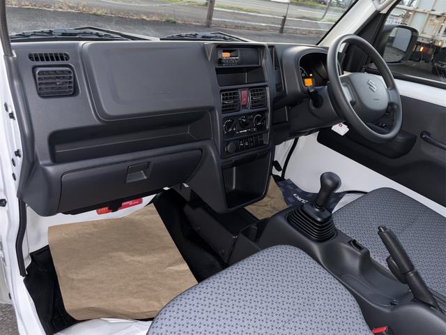 キャリイトラック ＫＣエアコン・パワステ農繁仕様　スズキセーフティーサポートレス　リアデフロック　強化リアリーフスプリング４枚　低速高速切替式トランスファー　荷台作業灯　アッパーメンバーサポート　キーレス　パワーウインドー　オートライト　バックブザー（20枚目）