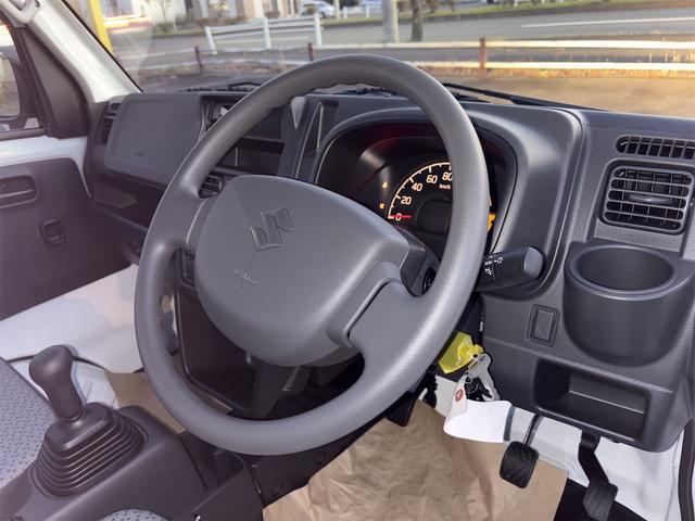 キャリイトラック ＫＣエアコン・パワステ農繁仕様　スズキセーフティーサポートレス　リアデフロック　強化リアリーフスプリング４枚　低速高速切替式トランスファー　荷台作業灯　アッパーメンバーサポート　キーレス　パワーウインドー　オートライト　バックブザー（27枚目）