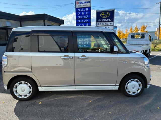 ムーヴキャンバス Gブラックインテリアリミテッド SAIII 4WD 両側電動スライドドア ナビ TV 衝突被害軽減システム オートマチックハイビーム オートライト LEDヘッドランプ スマートキー アイドリングストップ 電動格納ミラー ベンチシート CVT(13枚目)