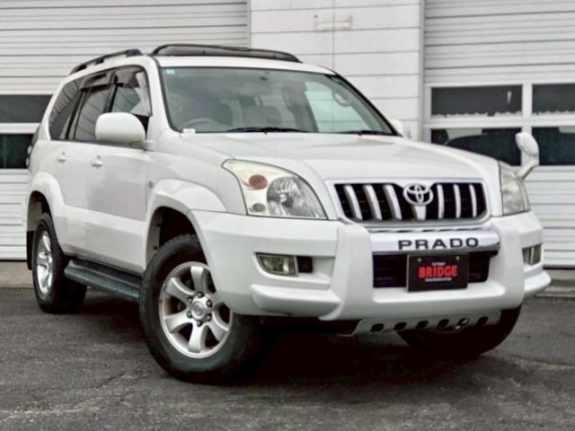 ランドクルーザープラド ＴＸ　４ＷＤ！ディーゼル！ＥＴＣ！ドライブレコーダー！純正ナビゲーション！サンルーフ！フルフラット！ルーフレール！盗難防止システム！キーレス！ＡＢＳ！（5枚目）