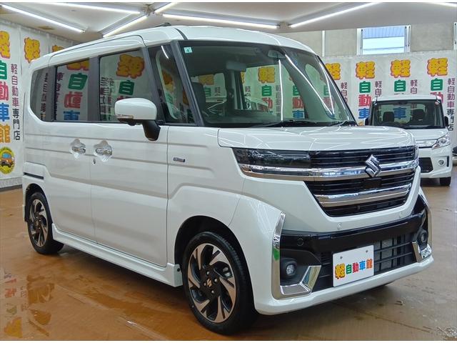 スペーシアカスタム ハイブリッドＸＳ　４ＷＤ　衝突軽減ブレーキ　Ｂｌｕｅｔｏｏｔｈ　全周囲カメラ　バックカメラ　ドライブレコーダー　純正メモリーナビ・フルセグ　両側パワースライドドア　ＥＴＣ　シートヒーター　ＡＢＳ　アイドリングストップ（13枚目）