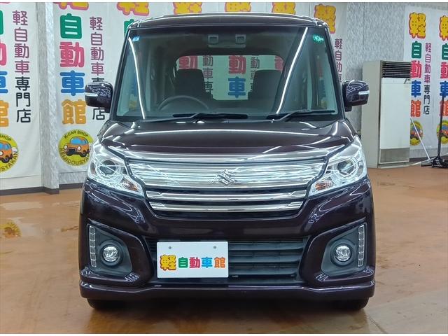 スペーシアカスタム ＸＳターボ　４ＷＤ　衝突軽減ブレーキ　Ｂｌｕｅｔｏｏｔｈ　バックカメラ　社外メモリーナビ・フルセグＴＶ　両側パワースライドドア　ＥＴＣ　禁煙車　ＡＢＳ　アイドリングストップ　シートヒーター　ミラーヒーター（14枚目）