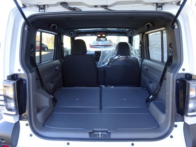 タフト Gターボ ダーククロムベンチャー 4WD 届出済み未使用車 パナソニックナビフルセグTV バックカメラ 純正リモコンエンジンスターター 新品スタッドレス&AW積 フロアマット ワイドバイザー スノーブレード スカッフプレート(23枚目)