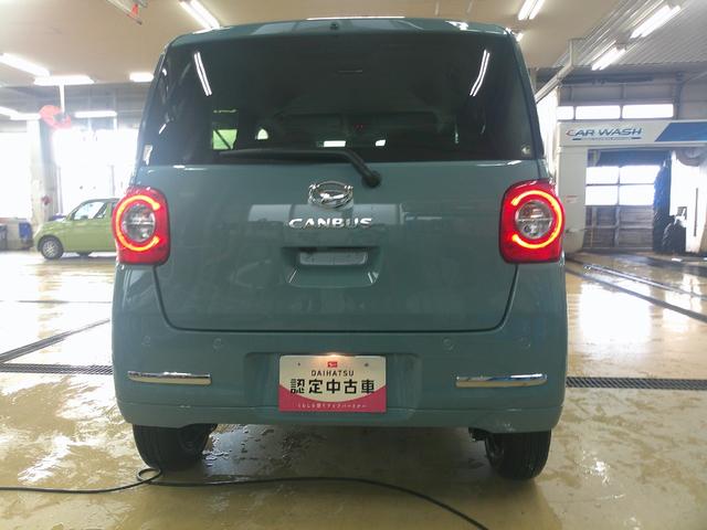 ムーヴキャンバス セオリーG 4WD 両側パワースライドドア スマホ連携ディスプレイオーディオ ワイヤレス充電器qi(チー) リモコンエンジンスターター キーフリーシステム 運転席助手席シートヒーター 保温カップホルダー(3枚目)