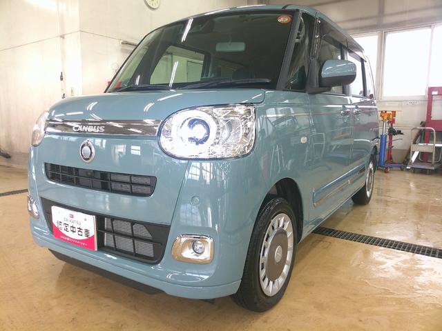 ムーヴキャンバス セオリーG 4WD 両側パワースライドドア スマホ連携ディスプレイオーディオ ワイヤレス充電器qi(チー) リモコンエンジンスターター キーフリーシステム 運転席助手席シートヒーター 保温カップホルダー(7枚目)