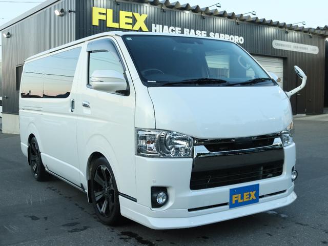 ハイエースバン スーパーＧＬ　ダークプライム　トヨタセーフティーセンス　バックモニター内臓自動防眩ミラー　寒冷地仕様　パワースライドドア　スポイラー　オーバーフェンダー　１８インチアルミホイール　１８インチタイヤ　１．５インチローダウン（24枚目）