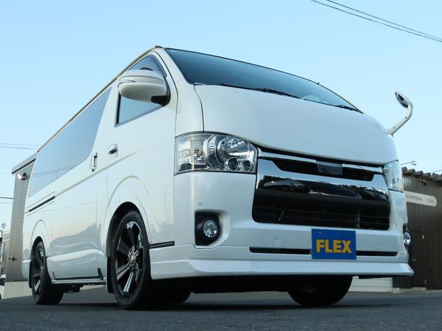 ハイエースバン スーパーＧＬ　ダークプライム　トヨタセーフティーセンス　バックモニター内臓自動防眩ミラー　寒冷地仕様　パワースライドドア　スポイラー　オーバーフェンダー　１８インチアルミホイール　１８インチタイヤ　１．５インチローダウン（35枚目）