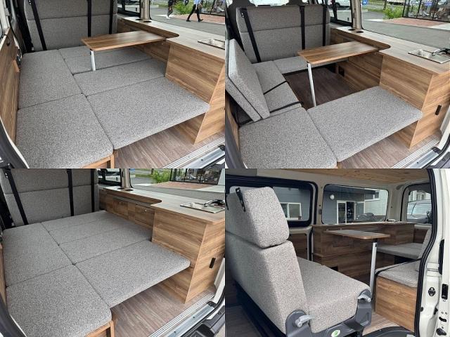 ハイエースバン ロングＤＸ　ＷｏｏｄＶｉｌｌａｇｅ　ＢＩＧ－Ｘ　煌ＢＬＡＣＫテールランプ　ＢＪメキシカン　ダンロップブラントレック　ＦＬＥＸオリジナルオーバーフェンダーＭＢ　Ｔ－Ｆｏｒｃｅフロントスポイラー　Ｒｅクラシック（10枚目）