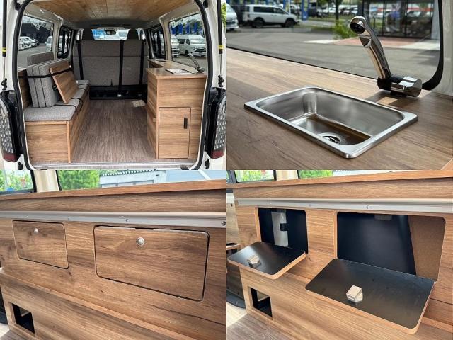 ハイエースバン ロングＤＸ　ＷｏｏｄＶｉｌｌａｇｅ　ＢＩＧ－Ｘ　煌ＢＬＡＣＫテールランプ　ＢＪメキシカン　ダンロップブラントレック　ＦＬＥＸオリジナルオーバーフェンダーＭＢ　Ｔ－Ｆｏｒｃｅフロントスポイラー　Ｒｅクラシック（12枚目）