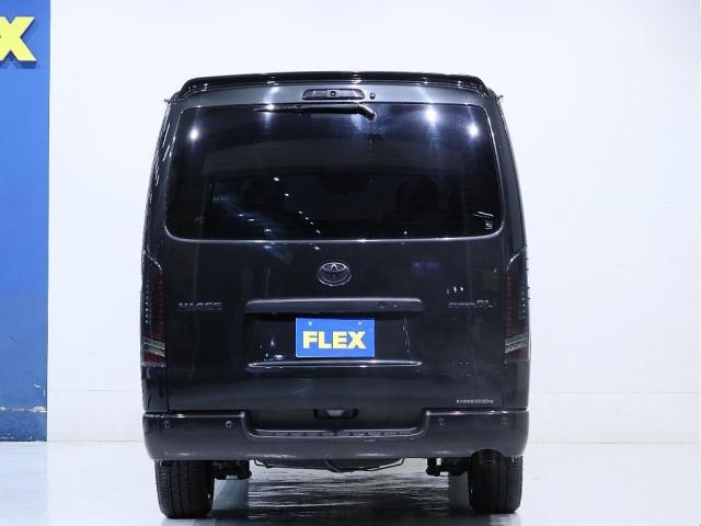 ハイエースバン スーパーGL ダークプライムII インテリジェントクリアランスソナー PVM 助手席エアバック デジタルインナーミラー 寒冷地仕様 パワースライドドア 各所ブラック塗装 社外アルミ18in スポイラー オーバーフェンダー(9枚目)