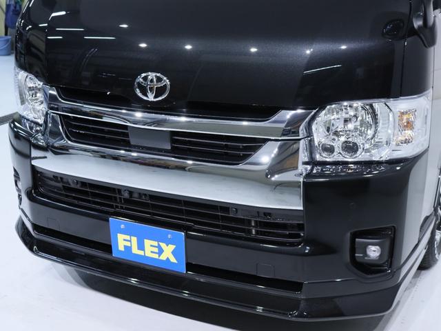 ハイエースワゴン ＧＬ　内装架装ｆａｍｉｌｉａ　ＢＩＧ－Ｘ　ＦＬＥＸフロントスポイラー　ＦＬＥＸオーバーフェンダー　ＦＬＥＸリアスポイラー　１．５ｉｎローダウン　シートカバー　ＦＬＥＸＤｅｌｆ０６アルミ１７ｉｎ（33枚目）