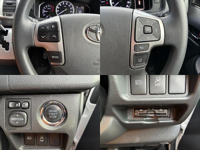 ハイエースバン ロングＧＬ　寒冷地仕様　インテリジェントクリアランスソナー　デジタルインナーミラー　ＰＶＭ　パールホワイト　パワースライドドア　フルフラット内装架装　アルミ　フロントスポイラー　ＬＥＤテール　ナビ　後席モニター（9枚目）