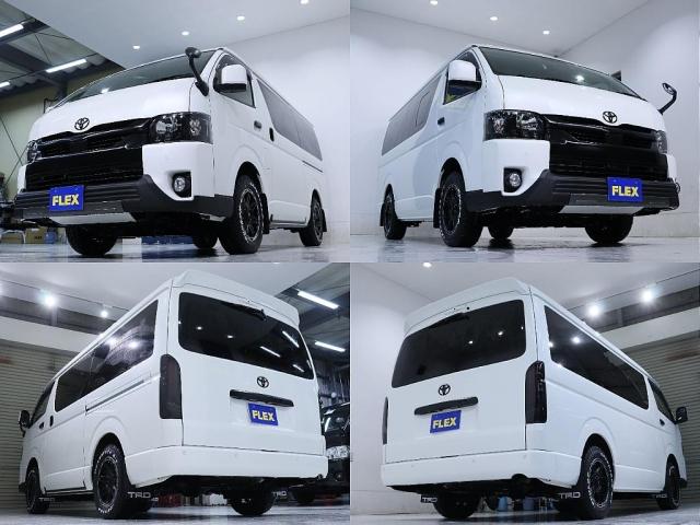 ハイエースバン ロングＧＬ　寒冷地仕様　インテリジェントクリアランスソナー　デジタルインナーミラー　ＰＶＭ　パールホワイト　パワースライドドア　フルフラット内装架装　アルミ　フロントスポイラー　ＬＥＤテール　ナビ　後席モニター（10枚目）