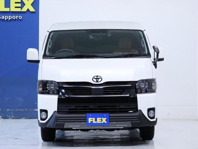 ハイエースバン ロングＧＬ　寒冷地仕様　インテリジェントクリアランスソナー　デジタルインナーミラー　ＰＶＭ　パールホワイト　パワースライドドア　フルフラット内装架装　アルミ　フロントスポイラー　ＬＥＤテール　ナビ　後席モニター（16枚目）